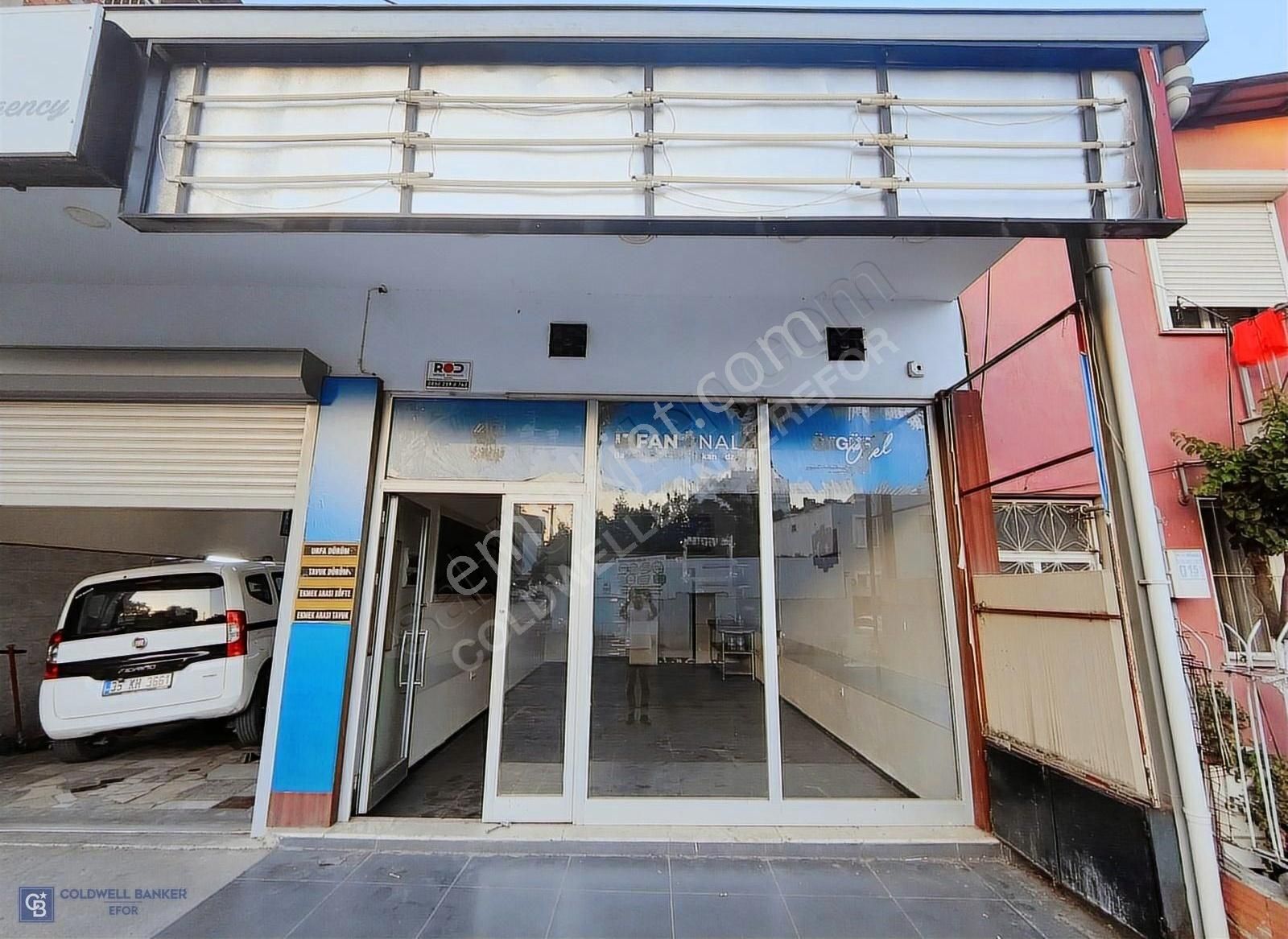 Bayraklı Postacılar Kiralık Dükkan & Mağaza BAYRAKLI POSTACILAR DA CADDE ÜZERİ BACALI KİRALIK DÜKKAN