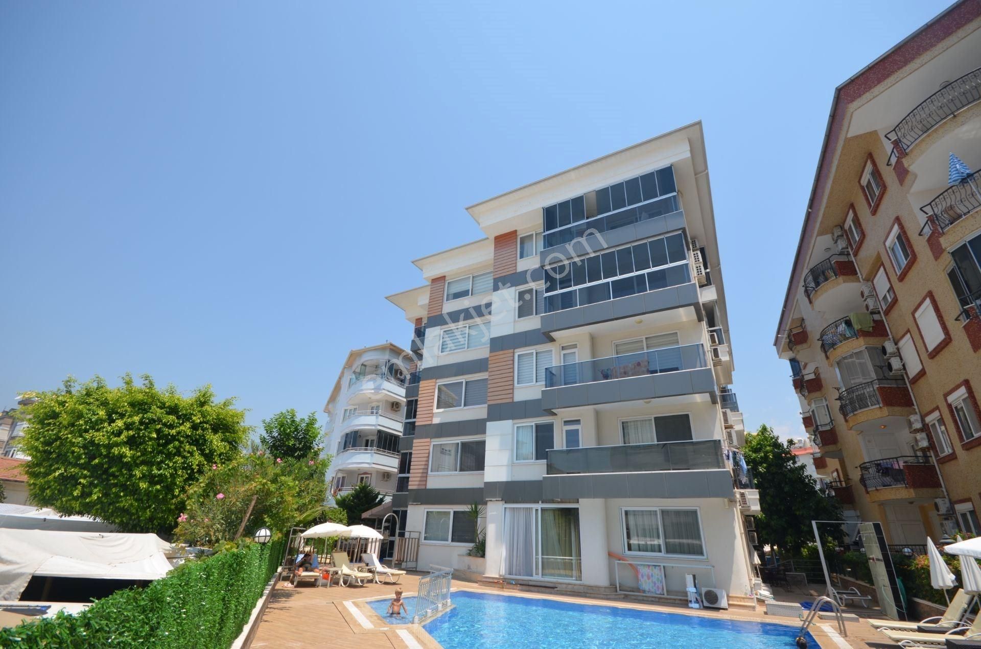 Alanya Tosmur Satılık Daire Apartment 1+1 Oba with furniture 300m beach