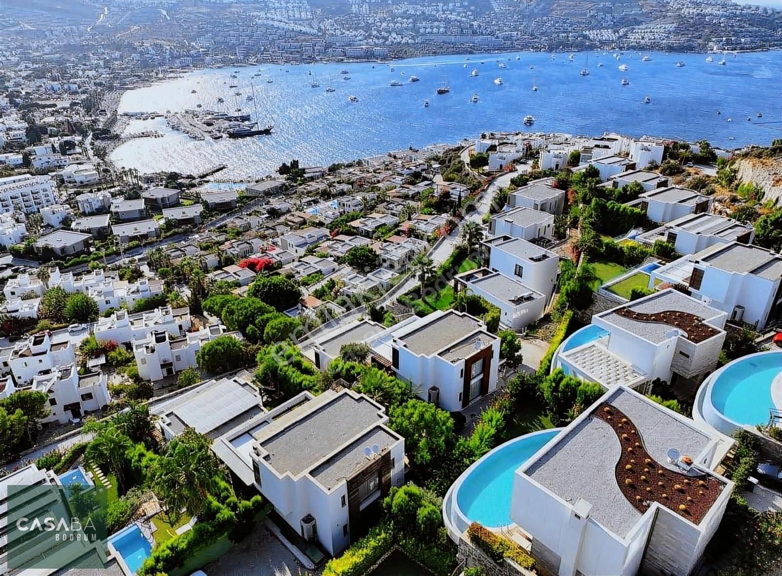 Bodrum Gündoğan Satılık Villa Gündoğan Tam Müstakil Full Deniz Manzaralı 5+1 Lüks Villa