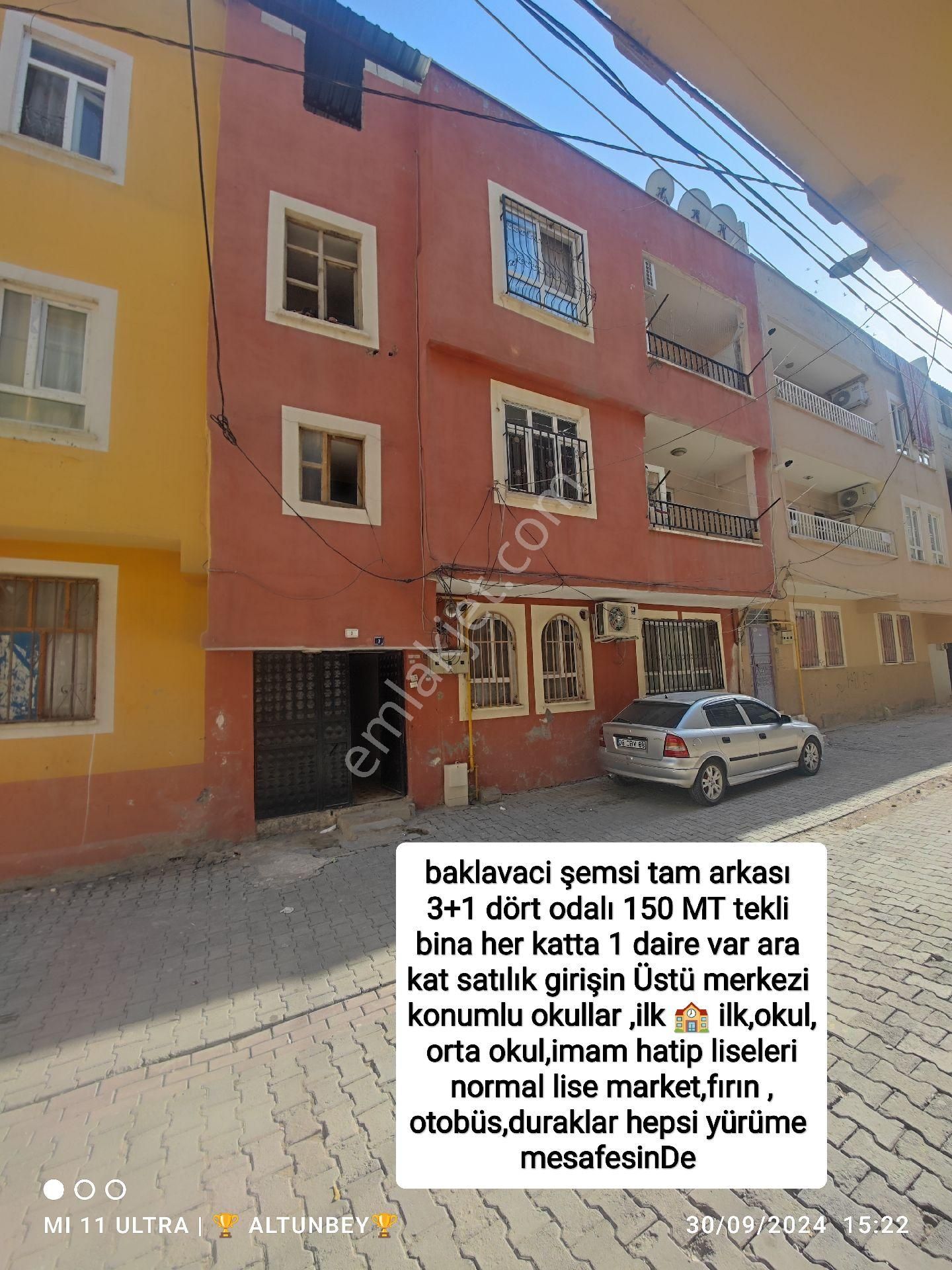 Haliliye Devteyşti Satılık Daire 3+1 dört oda doğalgaz Çelik kapıda 150 MT tekli bina arsa tapulu 