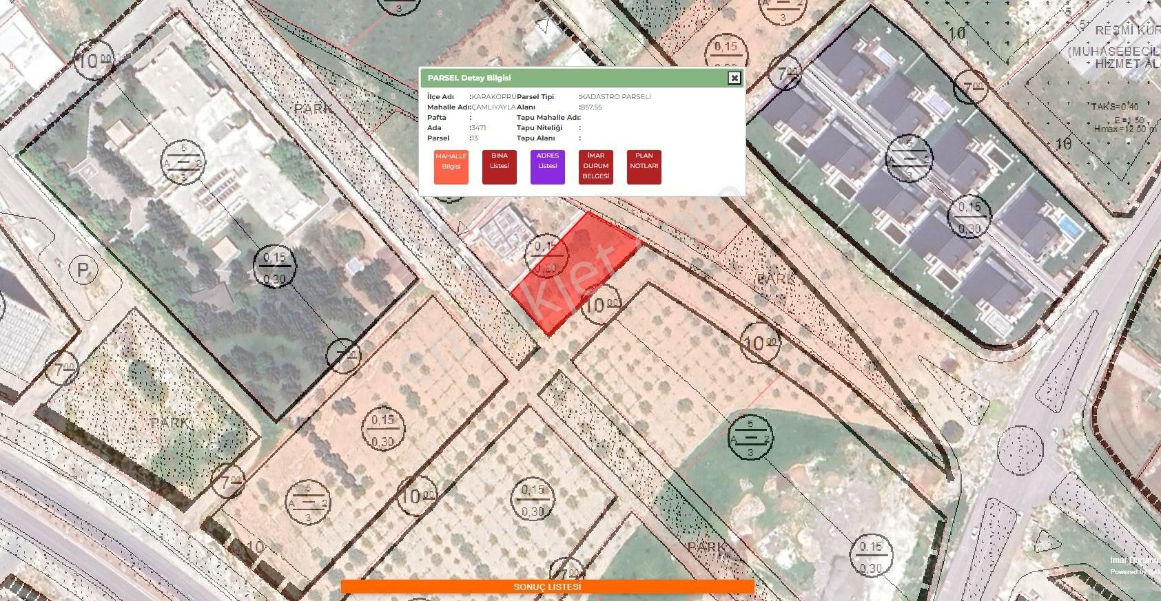 Karaköprü Çamlıyayla Satılık Villa İmarlı Yaşarsoy Gyo'dan Karaköprü Çamlıyaylada Vilalık Arsa