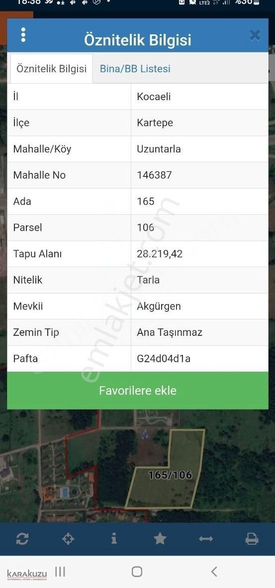 Kartepe Uzuntarla Mükemmel Konum Doğru Yatırım 28200 M² Kaçmaz - Görsel 4