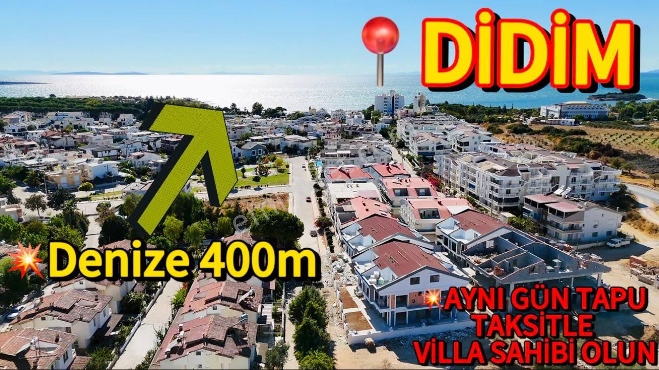 Didim Mersindere Satılık Villa Yarı Peşin Yarı Taksit—didimde Denize 400m Satılık Havuzlu Villalar