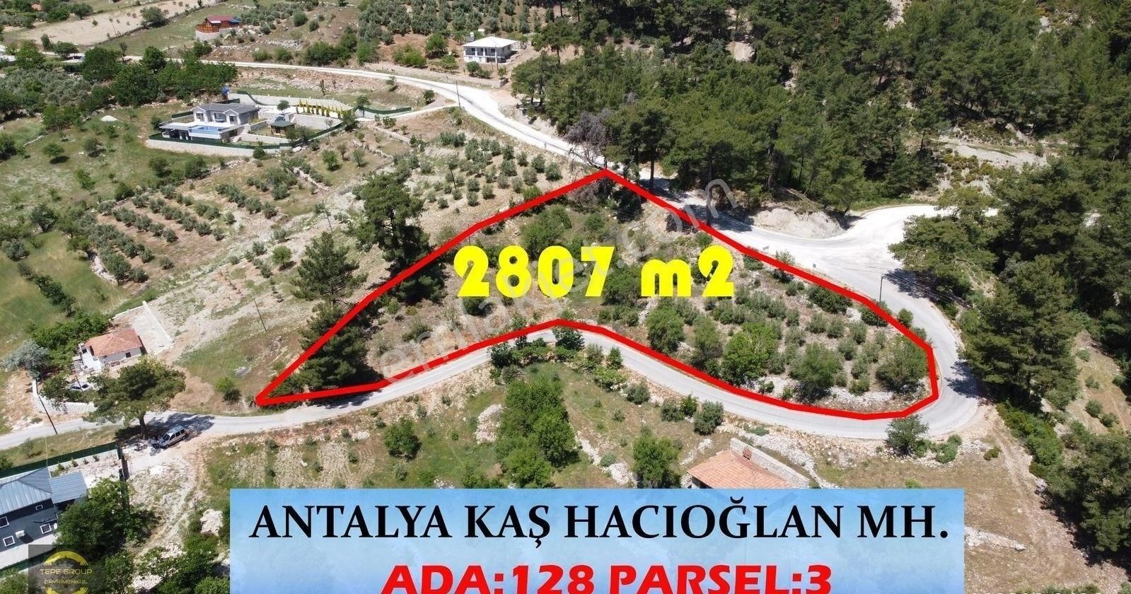 Kaş Hacıoğlan Satılık Tarla Antalya Kaş Hacıoğlanda 3 Tarafı Yol Satılık Değerli Gayrimenkul