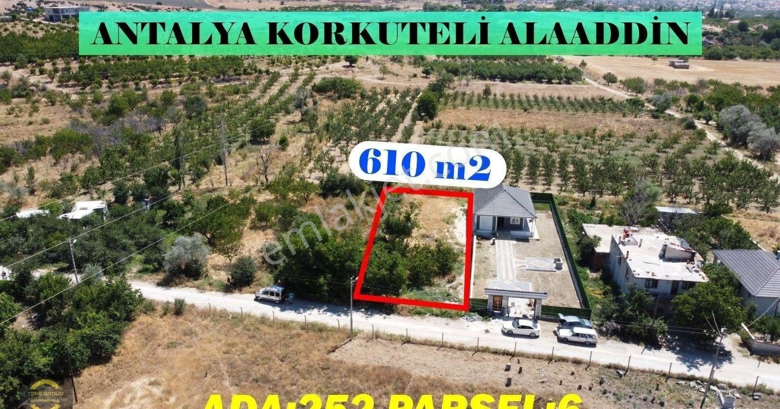 Korkuteli Alaaddin Satılık Konut İmarlı ANTALYA KORKUTELİ ALAADDİN'DE TAKASA UYGUN İMARLI SATILIK ARSA