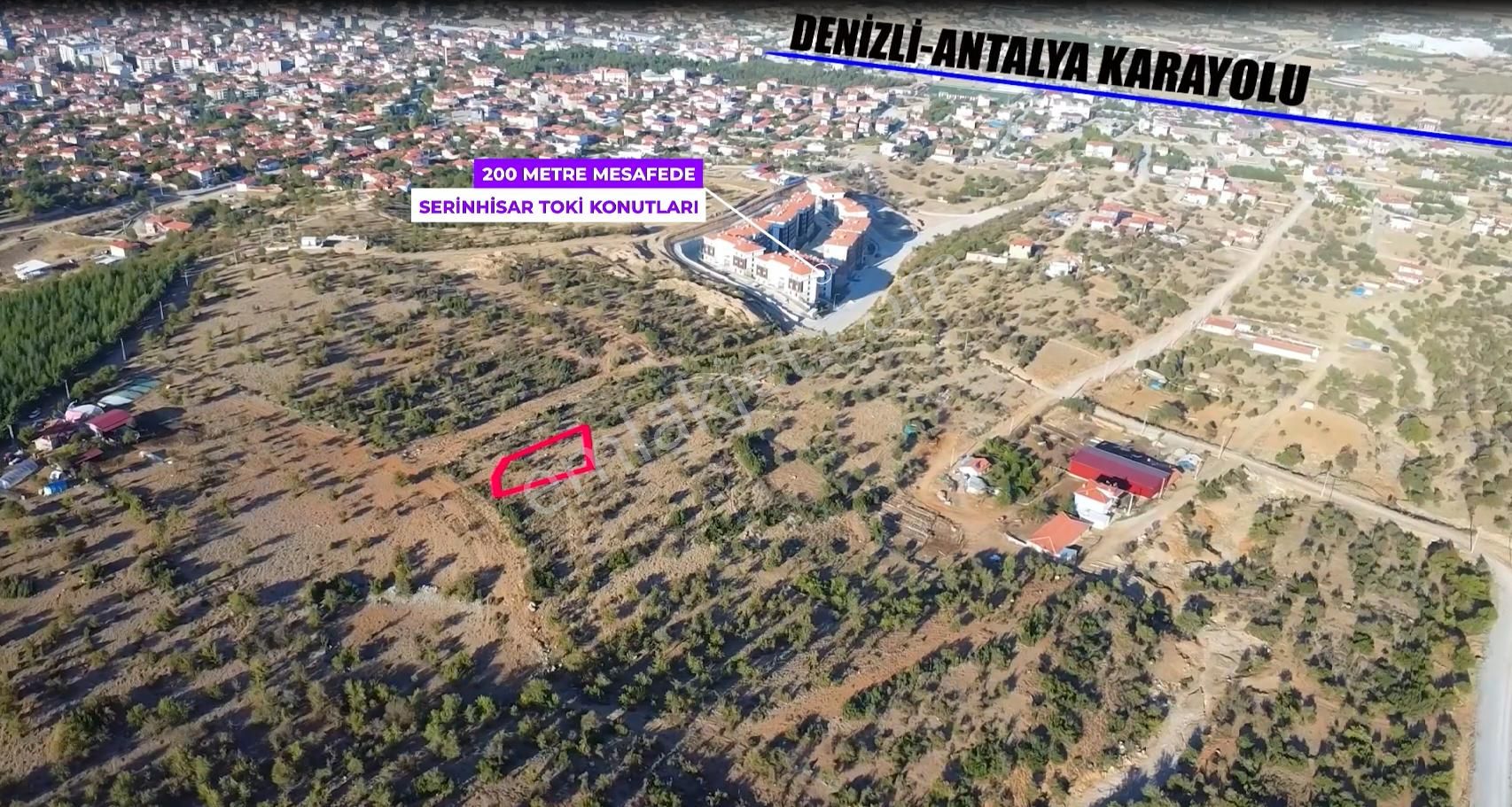 Serinhisar Şair Eşref Satılık Konut İmarlı  ŞAHİN BÜKE EMLAKTAN DENİZLİ/SERİNHİSAR ŞAİREŞREF MAH. 396M2 SATILIK ARSA