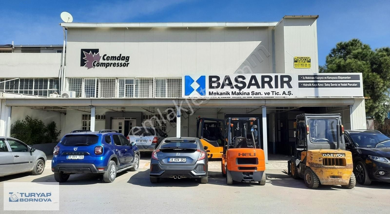 Bornova Evka 3 Kiralık Depo Turyap Bornova'dan 4'ncü Sanayi Sitesinde 200m2 Kiralık Depo..!!