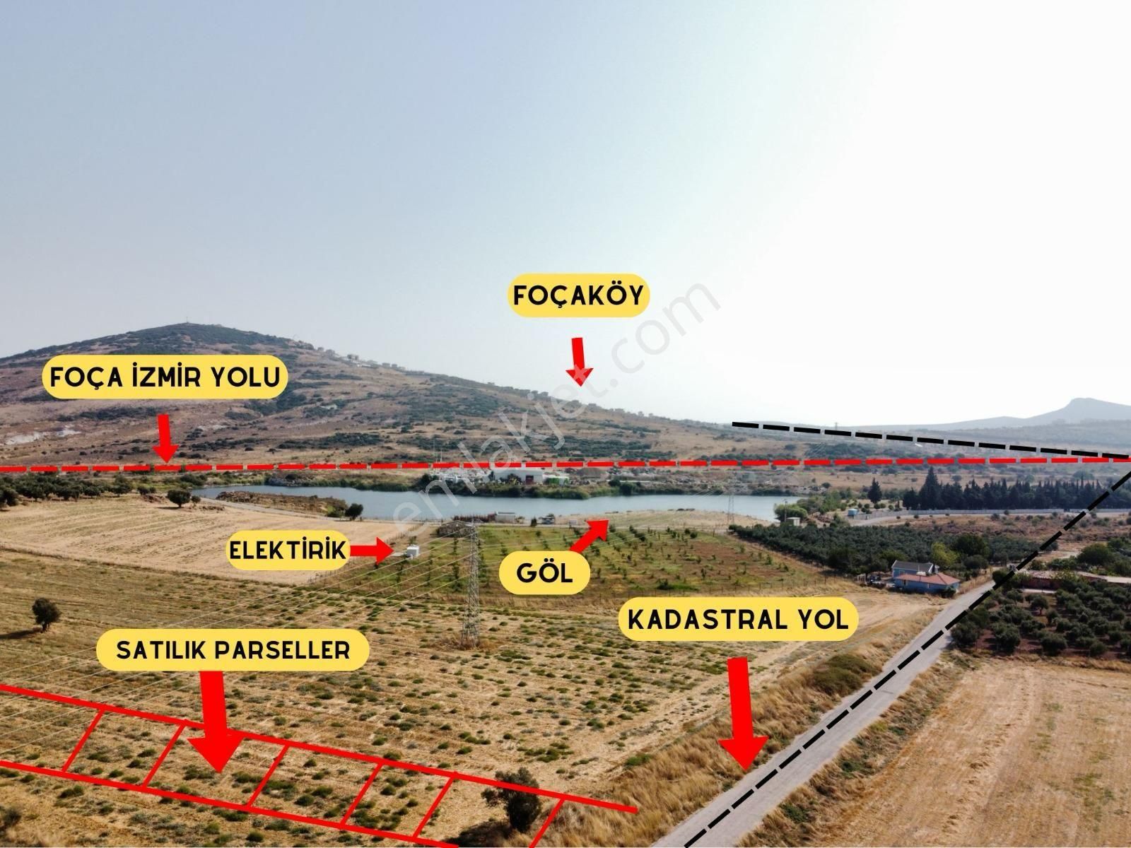 Foça Yenibağarası Satılık Tarla Foça Yenibağarası'ında 425 M2 Şahsi Tapulu Paylı Mülkiyet