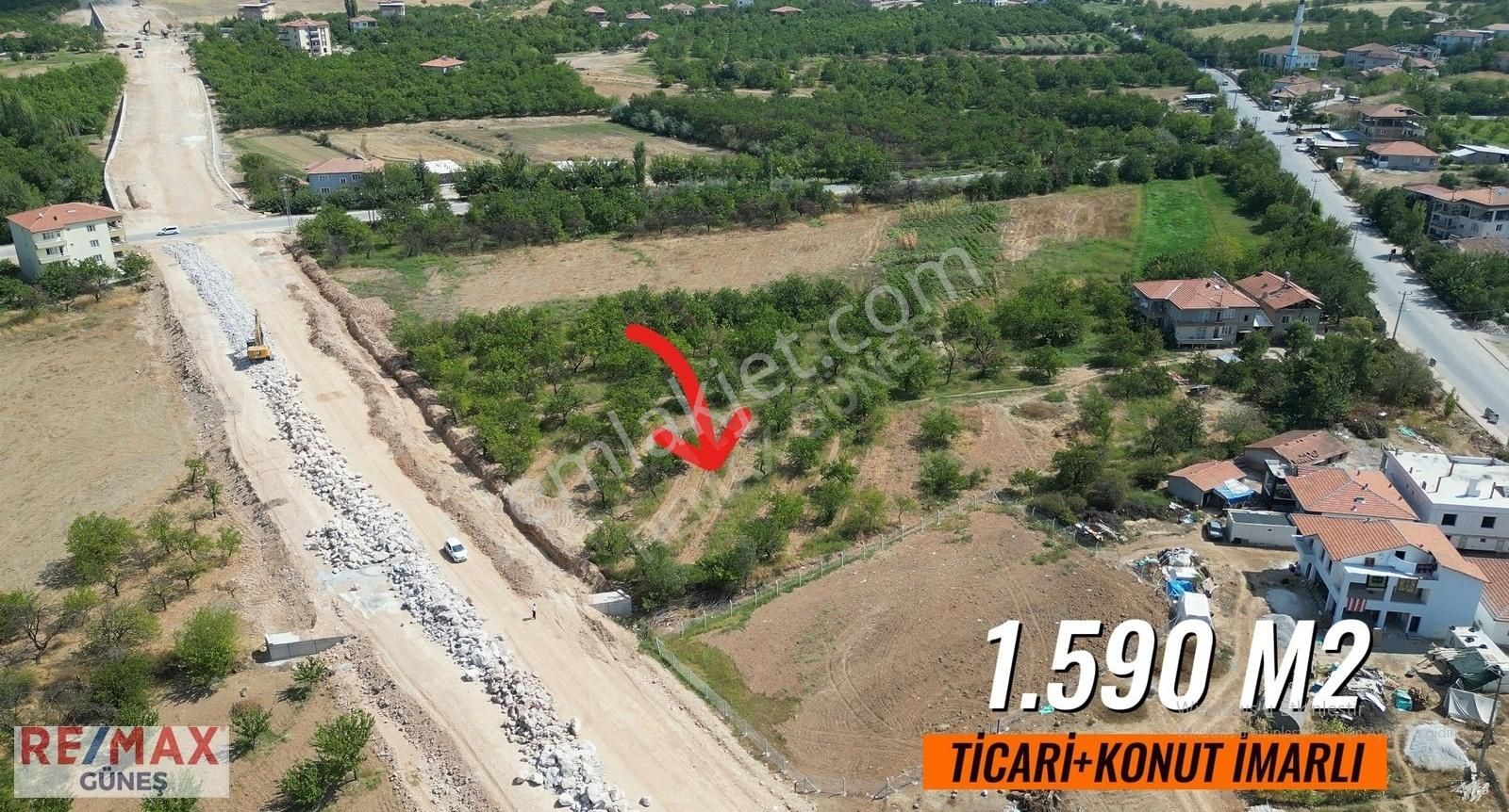 Yeşilyurt Topsöğüt Satılık Ticari İmarlı KUZEY KUŞAK YALUNA CEPHE TİCARİ ARSA