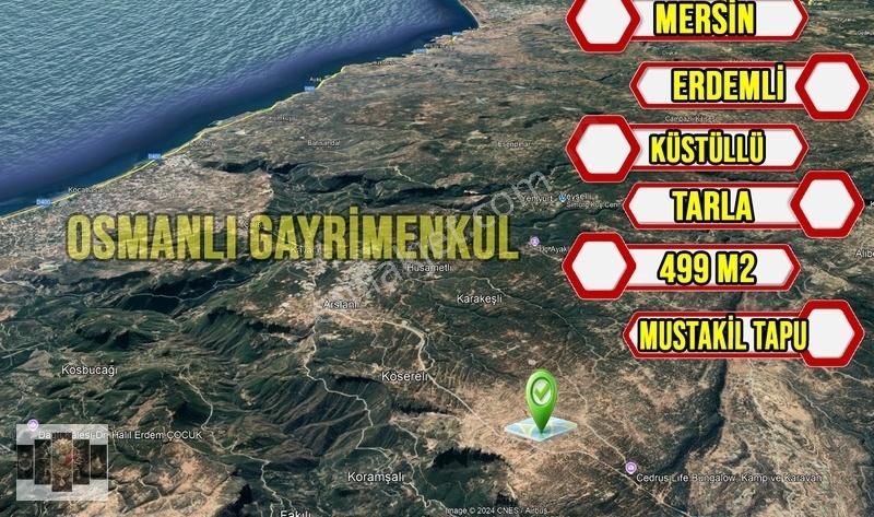 Erdemli Küstülü Satılık Tarla ERDEMLİ KÜSTÜLLÜ MAH. 499 M2 SATILIK PARSEL