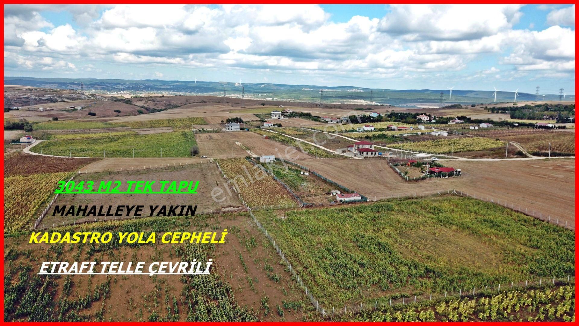 Çatalca Elbasan Mahallesinde 3043 M2 Tek Tapu Tarla - Görsel 10