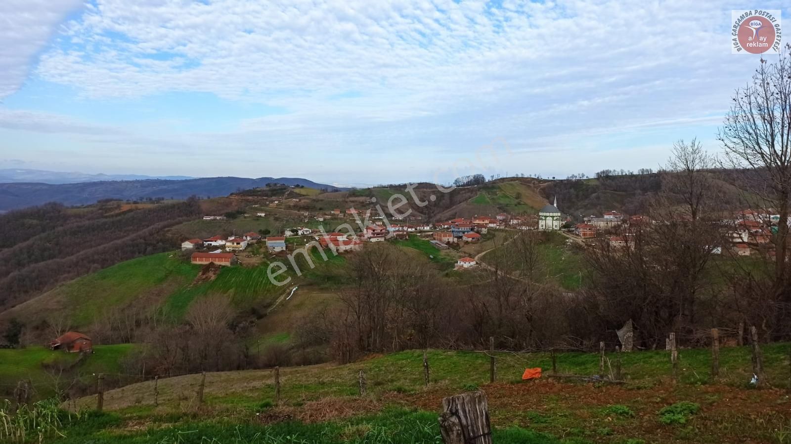 Biga Elmalı Köyü Satılık Tarla  çanakkale biga elmalı satılık tarla