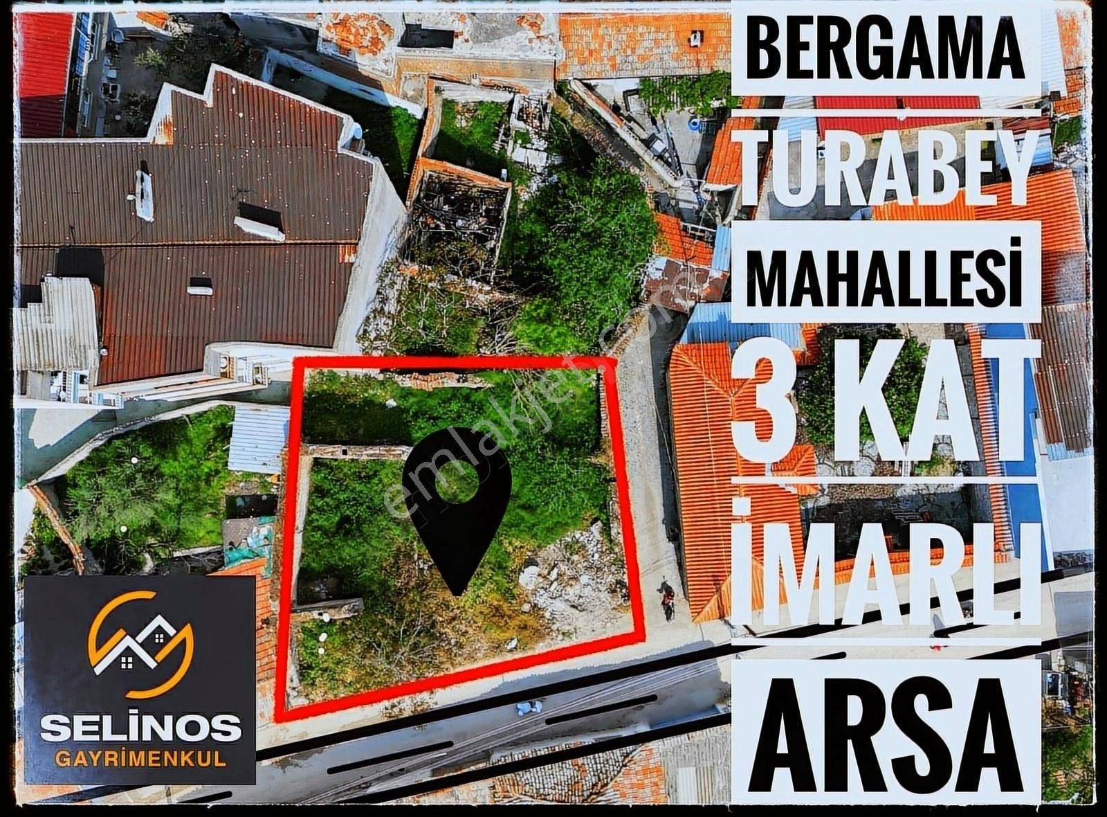 Bergama Turabey Satılık Konut İmarlı BERGAMA MERKEZDE 3 KAT İMARLI ARSA