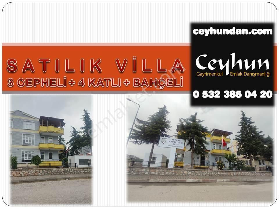 Tokat Merkez Karşıyaka Satılık Villa  KURUM KİRACILI HOBİ BAHÇELİ PANORAMİK TERASLI TRİPLEKS 6+2 VİLLA