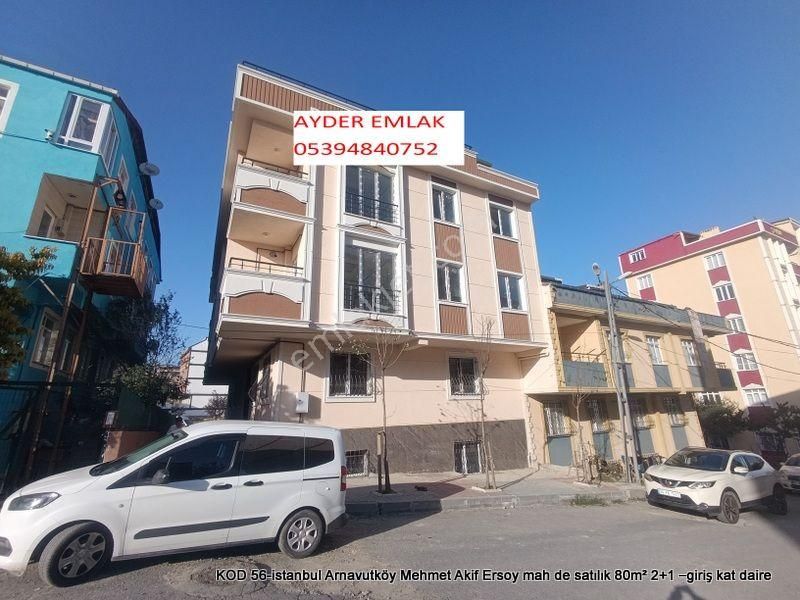 Arnavutköy Mehmet Akif Ersoy Satılık Daire  Arnavutköy Mehmet Akif Ersoy mah de satılık 80m² 2+1 –giriş kat daire  