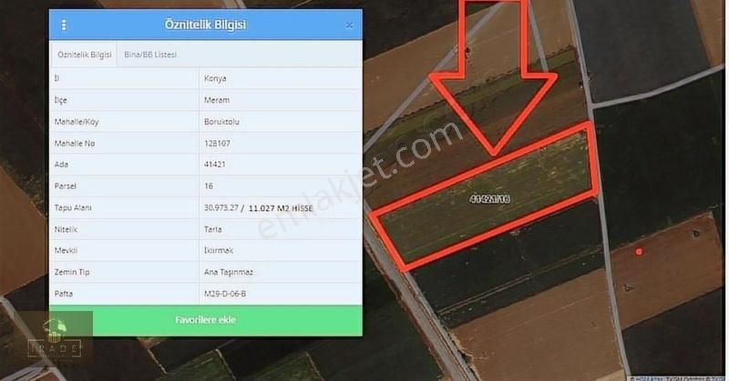 Boruktolu'da 11.000 M2 Sulak Yola Cepheli Hisseli Cazip Tarla - Görsel 9