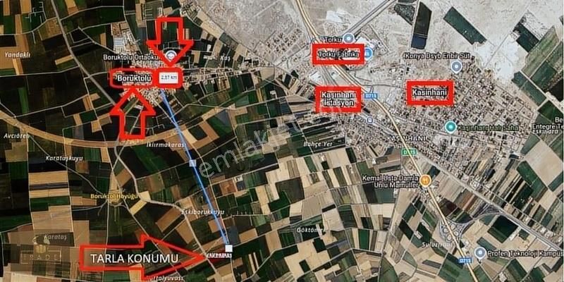 Boruktolu'da 11.000 M2 Sulak Yola Cepheli Hisseli Cazip Tarla - Görsel 10