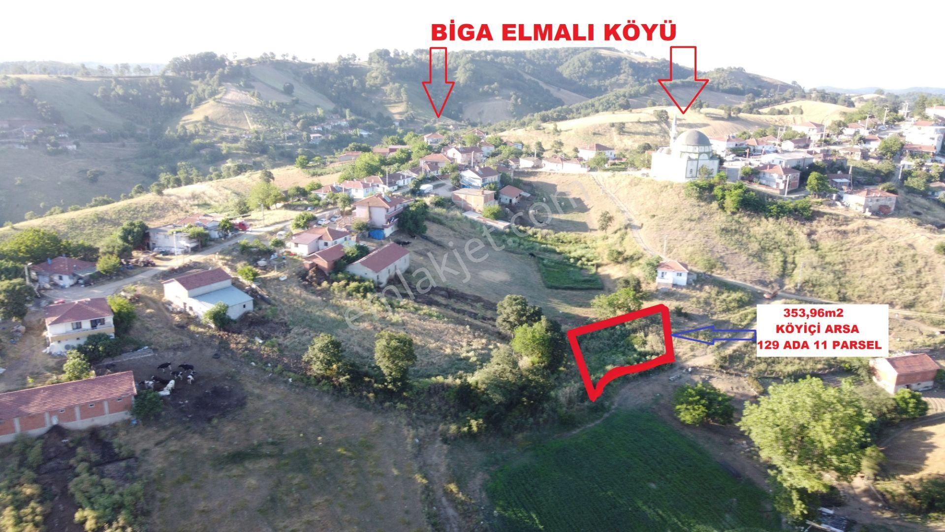 Biga Elmalı Köyü Satılık Tarla  BİGA ELMALI KÖYÜ SATILIK ARSA