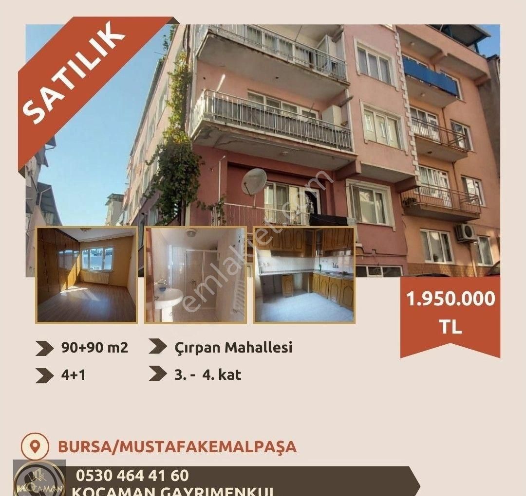 Mustafakemalpaşa Çırpan Satılık Daire GÜNEŞ ENERJİLİ BÜYÜK VERANDALI SATILIK 2 KATLI DAİRE