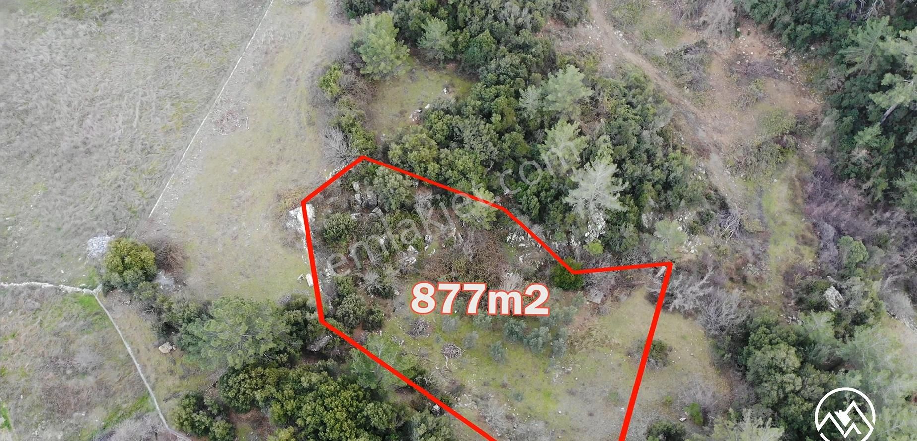 Muğla Ula Armutcuk'da Doğa İçerisinde 877m2 Satılık Yatırımlık Tarla - Görsel 2
