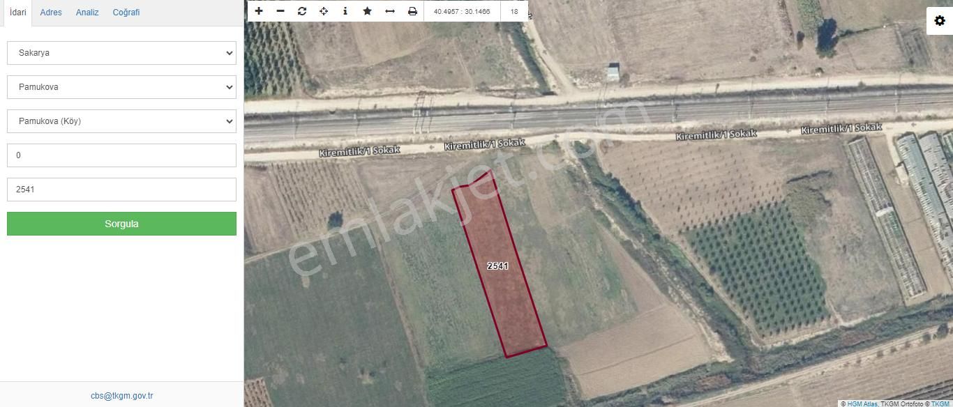 Pamukova Yenice Satılık Tarla Sakarya Pamukova Da 3.220 M2 Yatırımlık Tarla