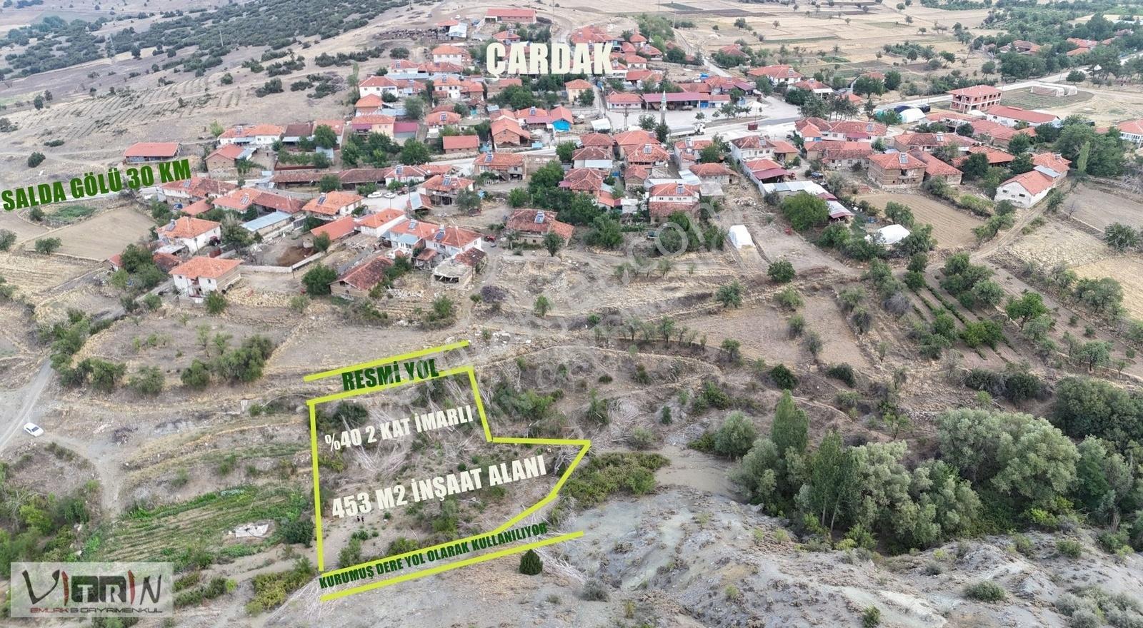 Vitrinden Salda Gölüne 40 Dk 3 E Bölünebilir %40 İmarlı Arsa - Görsel 21