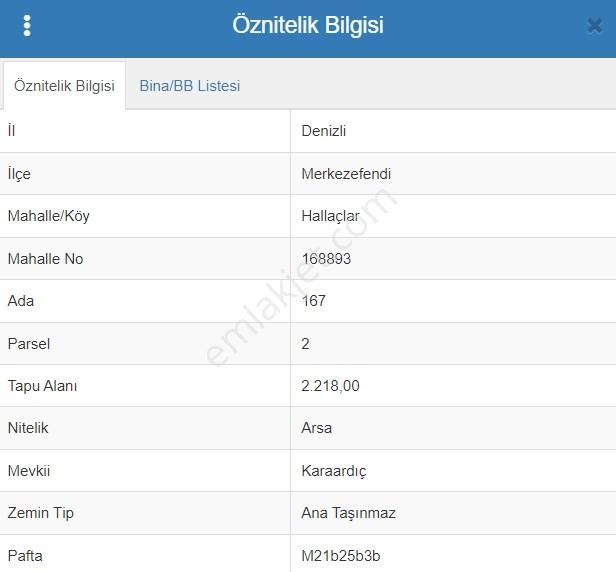 Denizli Merkezefendi Satılık Hastane (Sağlık Tesisi) GHO ADALILAR'DAN HALLAÇLAR'DA SATILIK ARSA