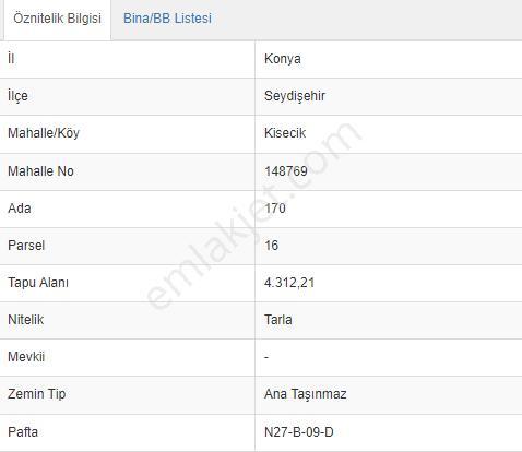 Özpınar ,dan Kisecik Satılık Sulu Tarla 4312 M2 Yolu Var 7 Km Merkeze - Görsel 5