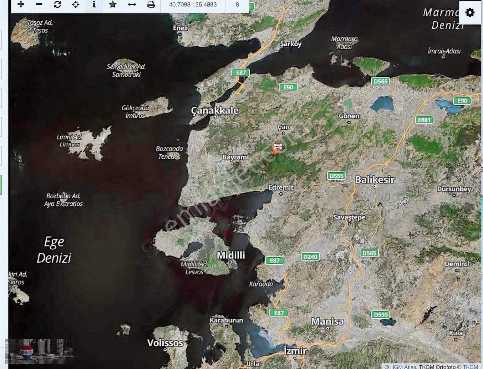 Çan Kızılelma Köyü Satılık Tarla SATILIK KIZILELMA KÖYÜ 5558 m2 KADASTRAL YOLA CEPHELİ TARLA