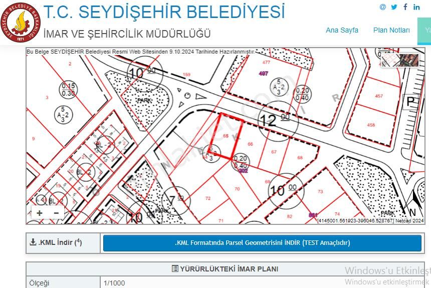 Seydişehir Anabağlar Satılık Villa İmarlı  KONYA SEYDİŞEHİR ANABAĞLAR MAH.SATILIK VİLLA ARSASI 395 M2 2 KAT İMARLI