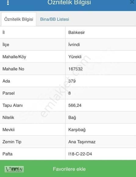 Vitrinden Yürekli De İmara 150m Mesafede 566 M2 Bağ - Görsel 2