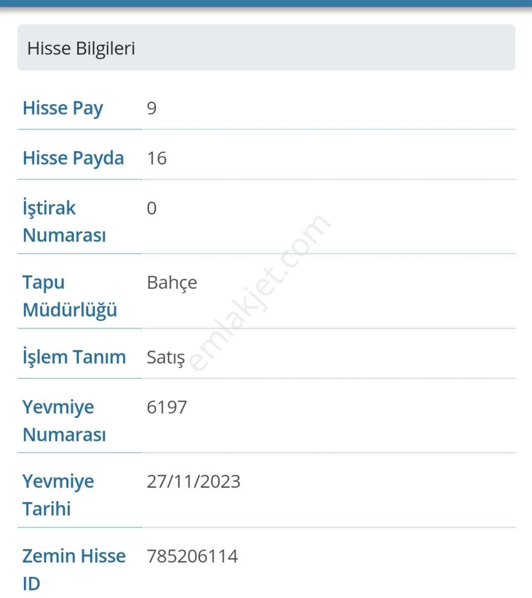 Bahçe Örencik Köyü Satılık Arazi Yatırımlık tarla