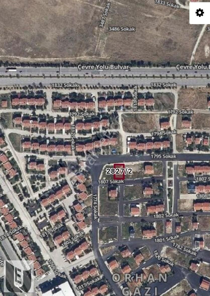 Afyonkarahisar Merkez Orhangazi Satılık Ticari İmarlı UYDUKENT EMLAK'TAN DEVLET HAST.KARŞISI 400M2 ARKASI ÖNÜ YOL ARSA