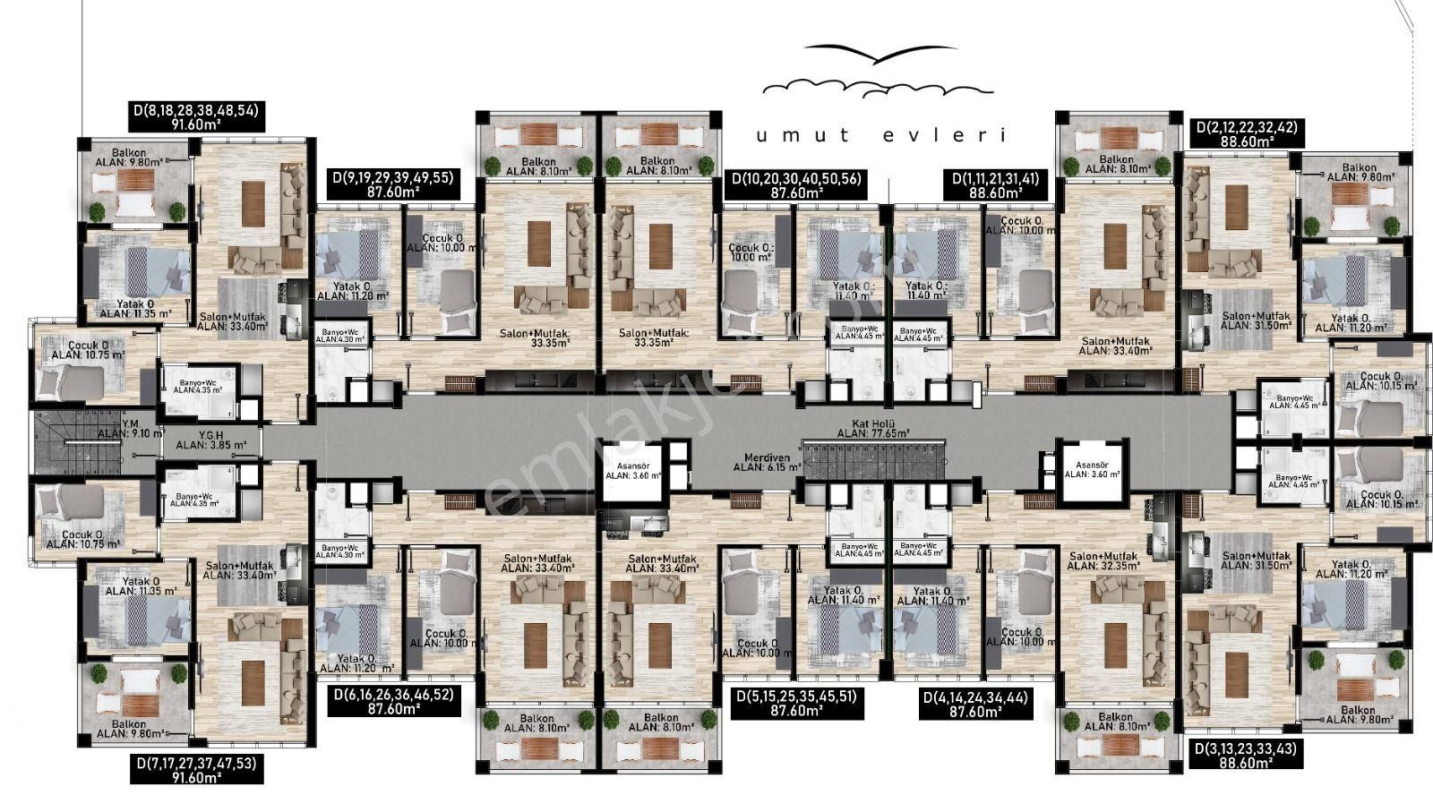 Roma' Dan Yunusemre Mah. Satılık Daireler - Görsel 10