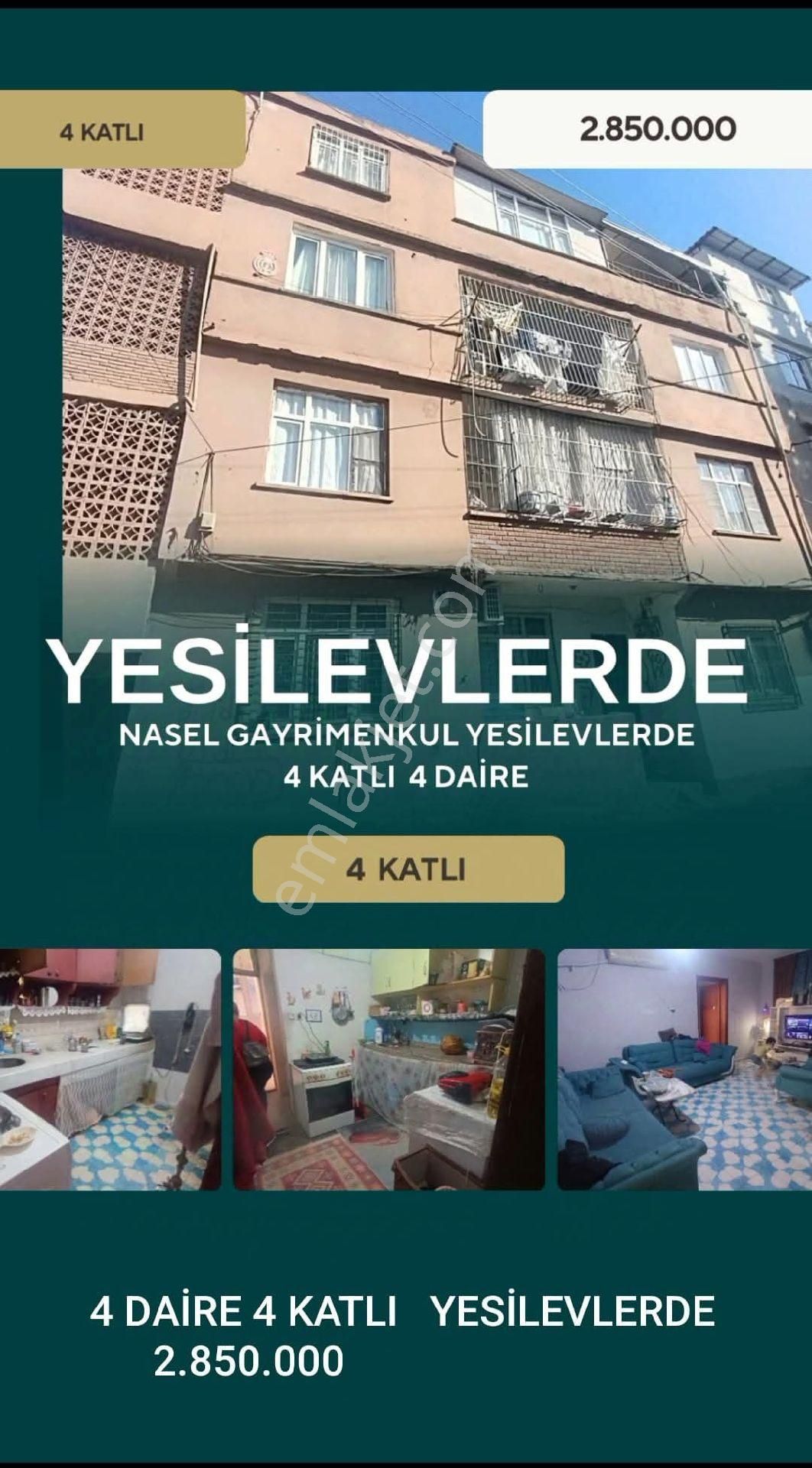 Seyhan Yeşilevler Satılık Müstakil Ev  yesilevler Evlerde 4 Katlı 4 Daire