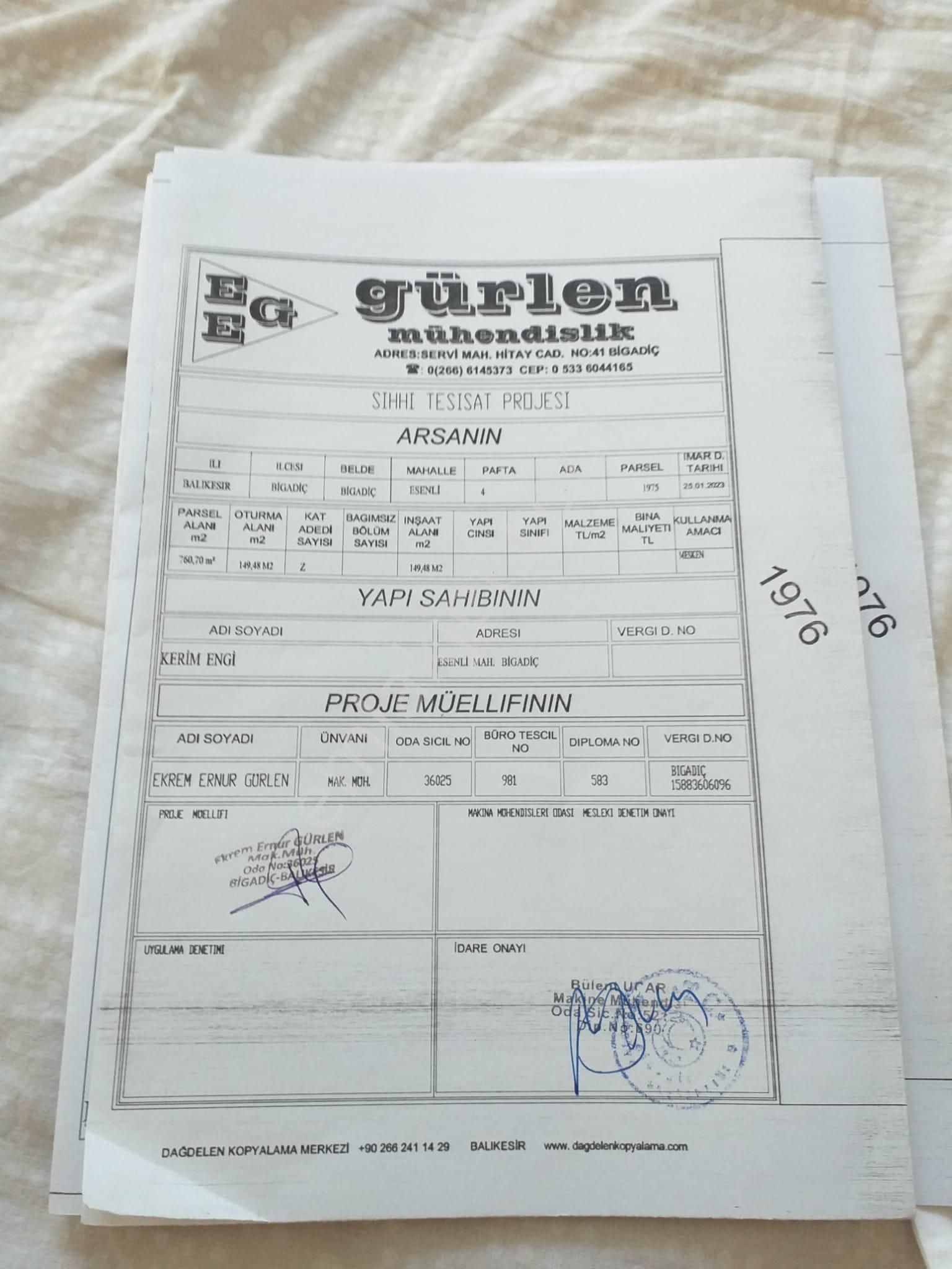 Balıkesir Bigadiç Esenli'de Arsa Kat Karşılığı Verilecektir (projeli) - Görsel 9