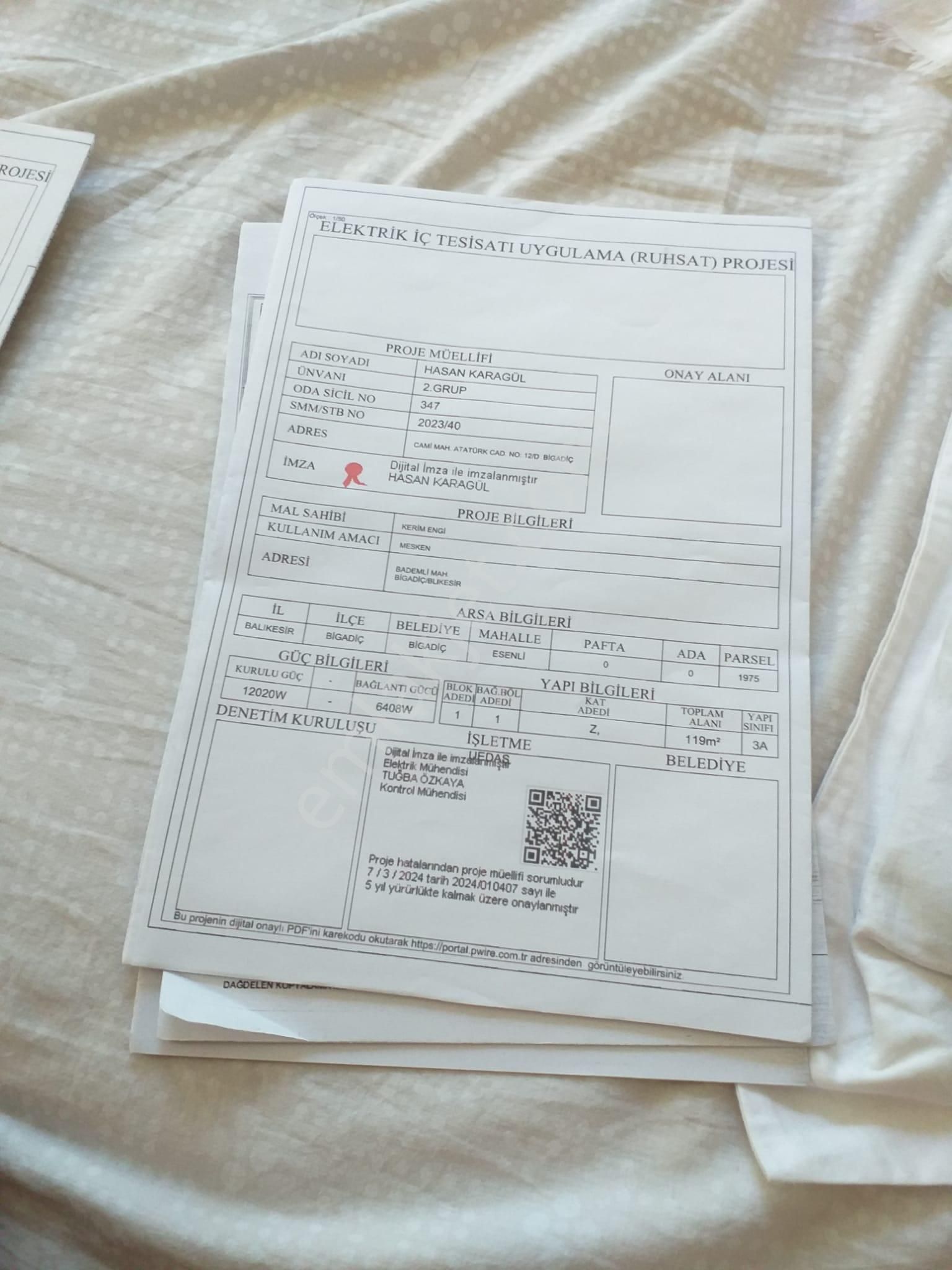 Balıkesir Bigadiç Esenli'de Arsa Kat Karşılığı Verilecektir (projeli) - Görsel 11