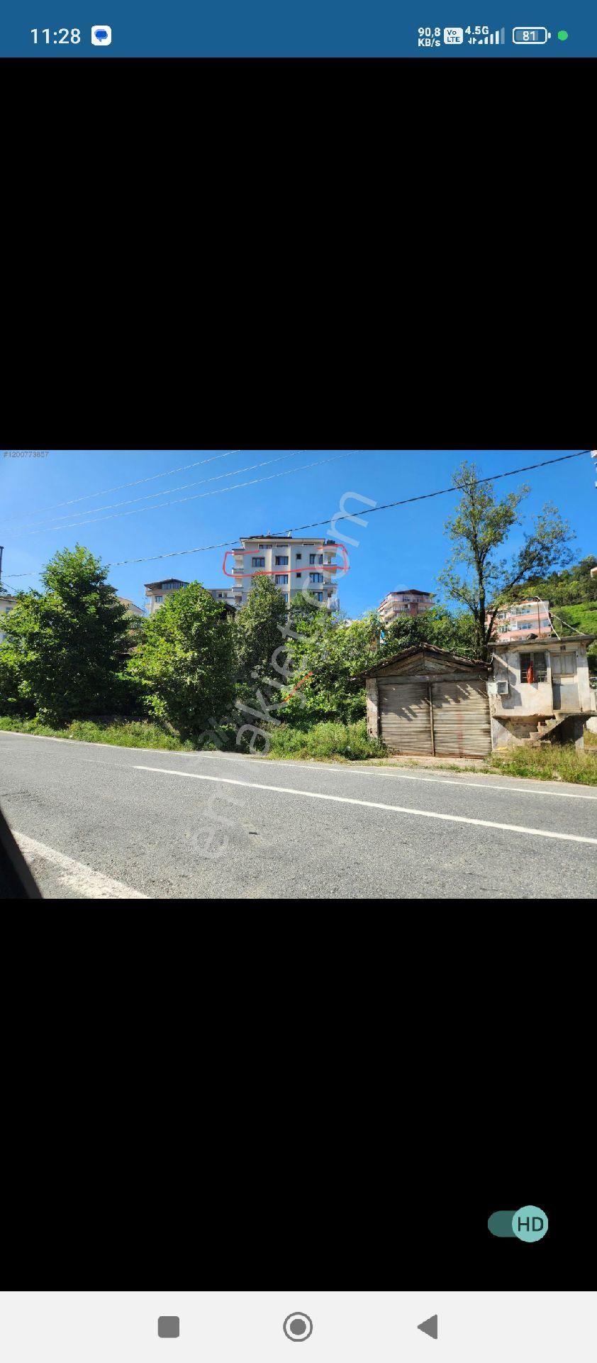 Rize Merkez Değirmendere Satılık Daire acil satılık daire 