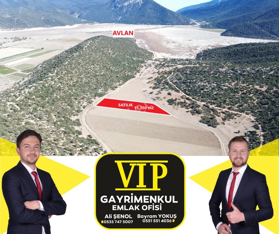 Elmalı Göltarla Satılık Tarla Vip Gayrimenkul'den Karamık Mah.13.150m² Fırsat Uygun Tarla