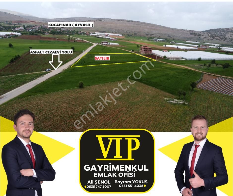 Elmalı Kocapınar Satılık Tarla Vıp Gayrimenkul' Den Kocapınar(ayvasıl) Anayola Sıfır 5500 M2