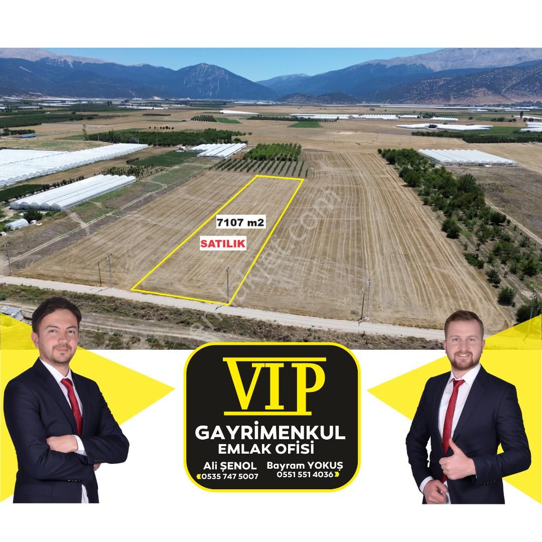 Elmalı Bayralar Satılık Tarla Vıp Gayrimenkul' Den 7107 M2 Bayralar Mah. Yola Sıfır Tarla