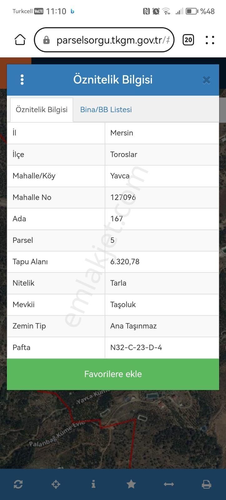 Toroslar Yavca Satılık Erik Bahçesi 6360 Metre - Görsel 10