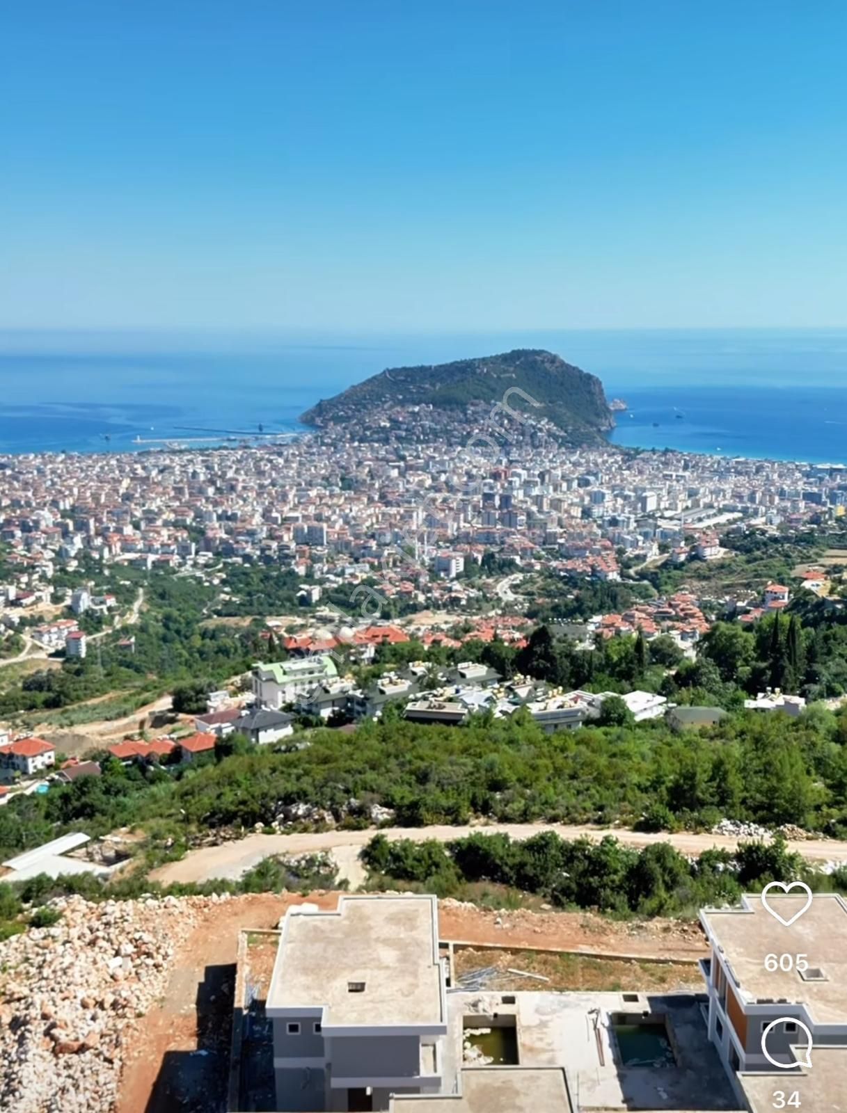 Alanya Tepe Satılık Villa Alanya Tepe Mahallesinde Muhteşem Lokasyonda Sıfır Villa !!!