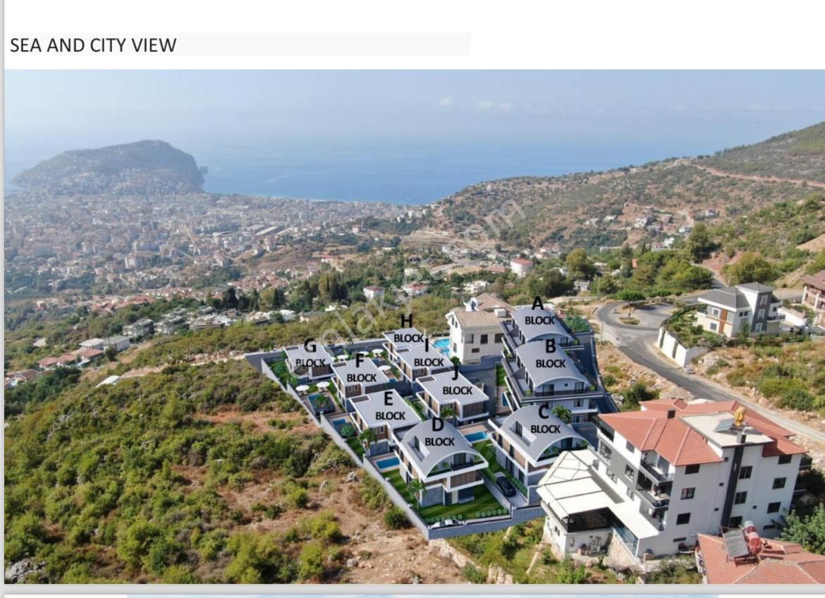 Antalya Alanya Tepe Mahallesinde Muhteşem Lokasyonda Villa !!! - Görsel 9