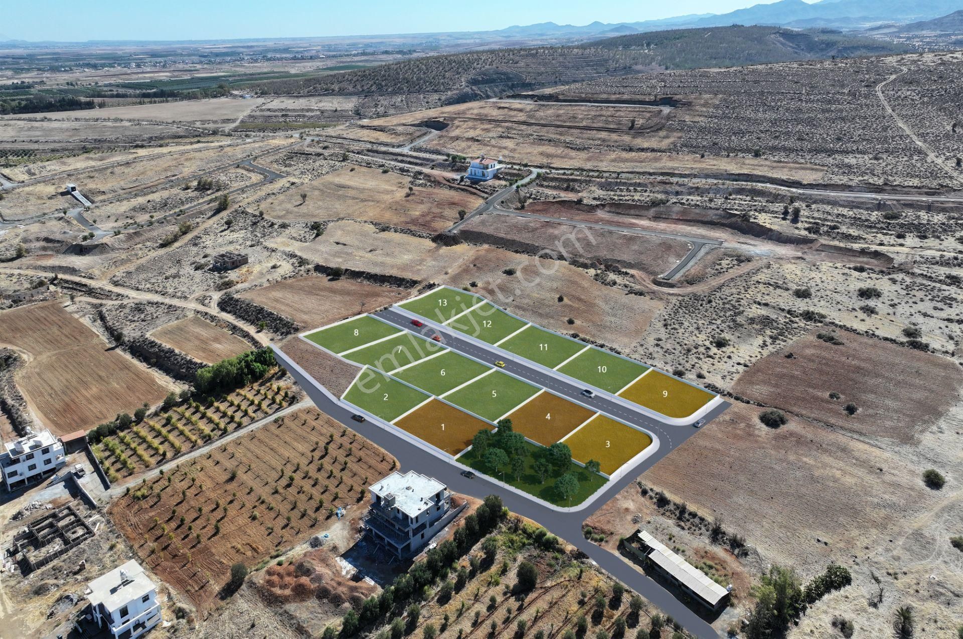 Lefke Cengizköy'de türk Malı full Deniz Manzaralı satılık 13 Adet İmarlı (595m2 – 612m2) Arsa ! - Görsel 4