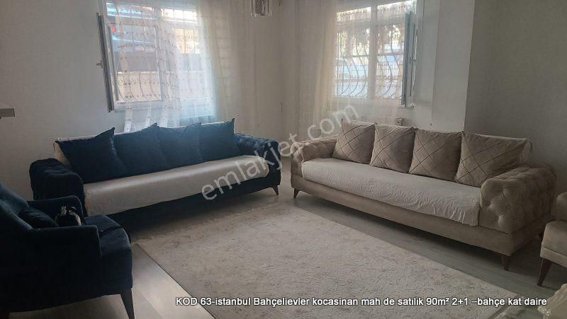 Bahçelievler Kocasinan Merkez Satılık Daire  istanbul Bahçelievler kocasinan mah de satılık 90m² 2+1 –bahçe kat daire  