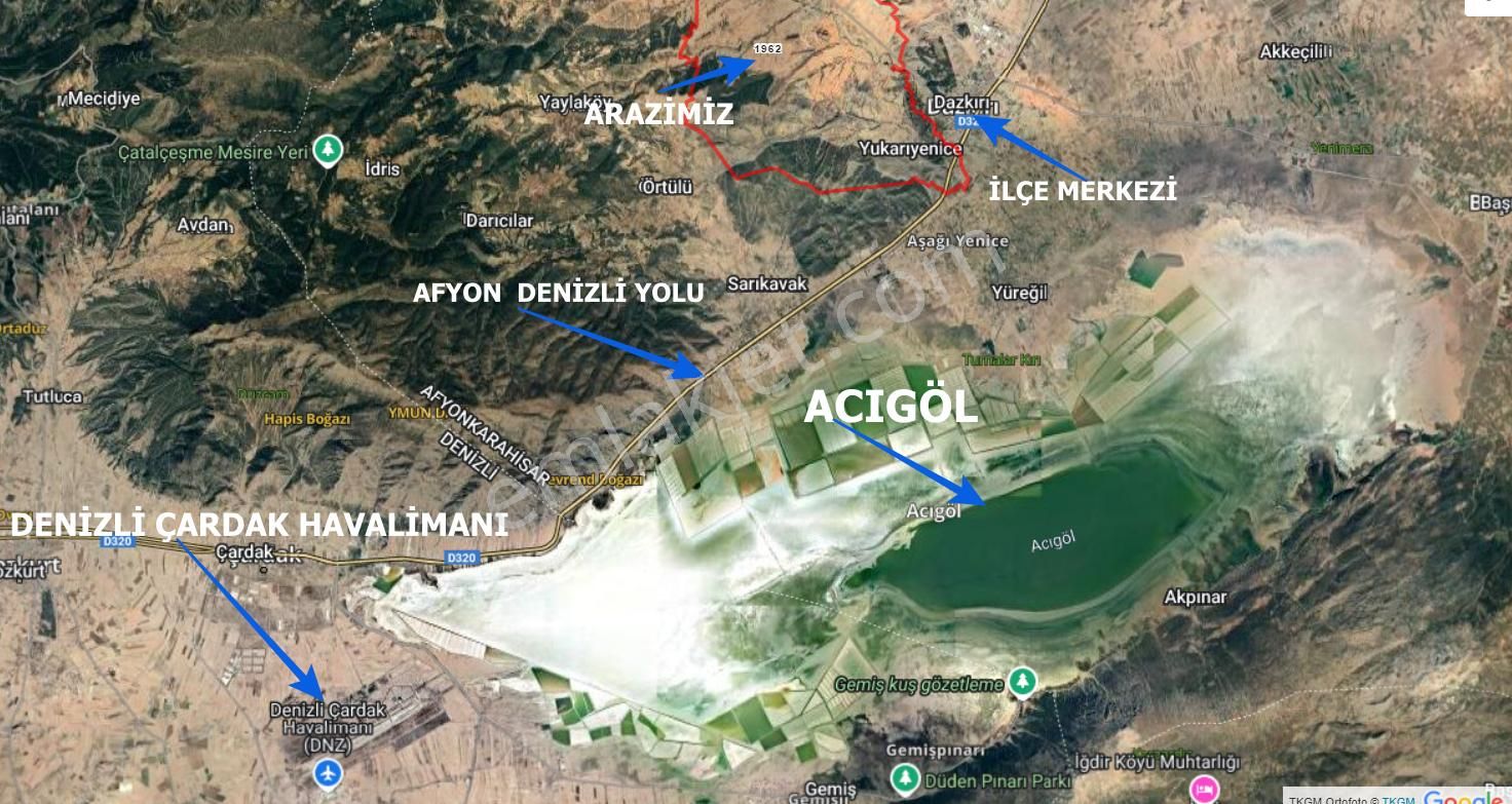 Afyon Dazkırı Yukarıyenice İlçe Merkezinde 2.929 M2 Yola Cephe Fırsat Arazi - Görsel 7
