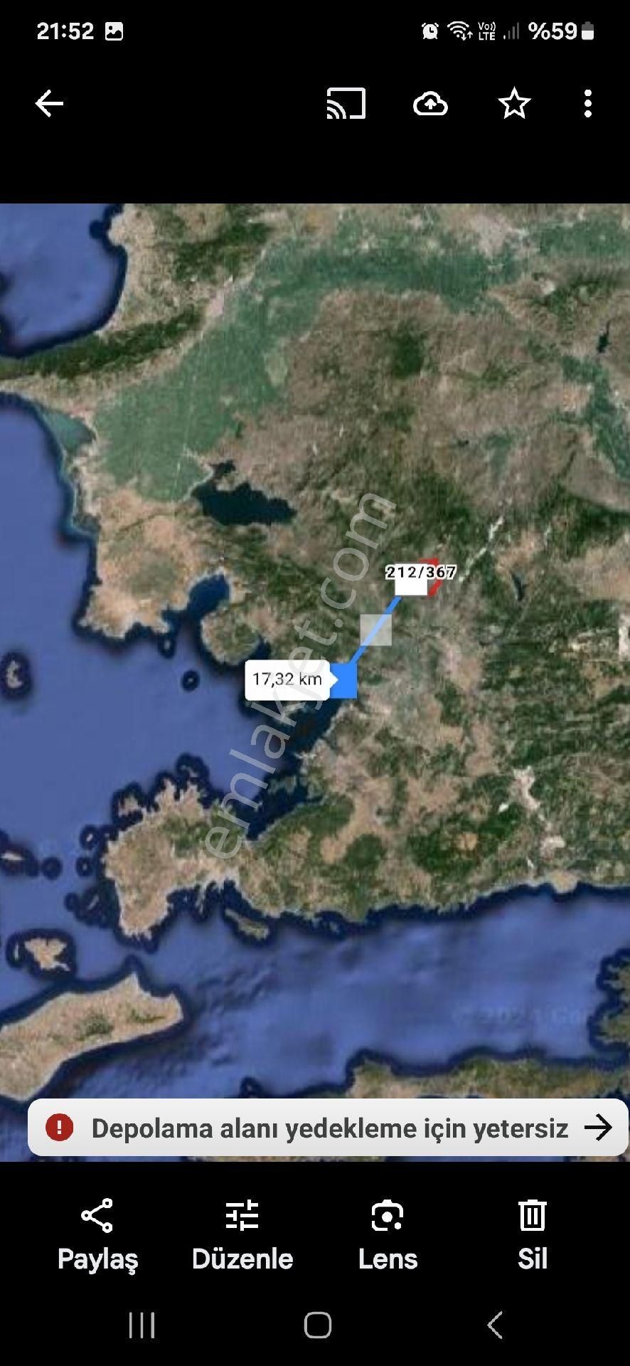Sahibinden Muğla Milas Çomakdağ Köye Yakın 233m² Tarla 205 Bin Tl Takas Olur - Görsel 18