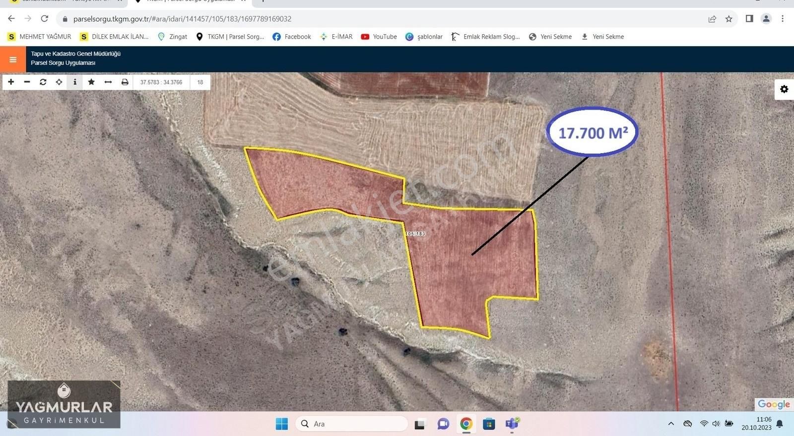 Ulukışla Şeyhömerli Köyü (Küme 3) Satılık Tarla YAĞMURLAR GAYRİMENKUL'DEN ŞEYHÖMERLİ KÖYÜ 17700 M² SATILIK TARLA