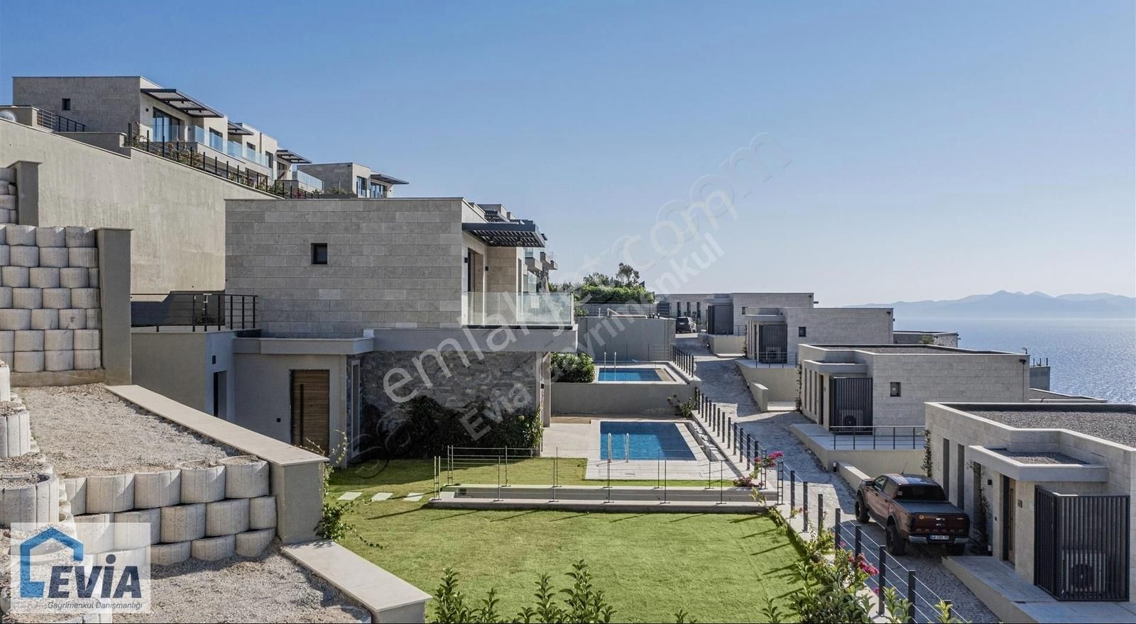 Bodrum Koyunbaba Satılık Villa Bodrum Gümüşlük Deniz Manzaralı Özel Havuzlu Satılık 4+1 Villa